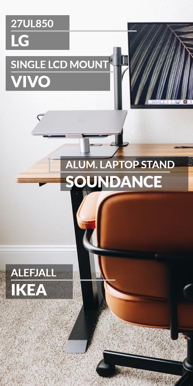 Minimal desk setup for productivity