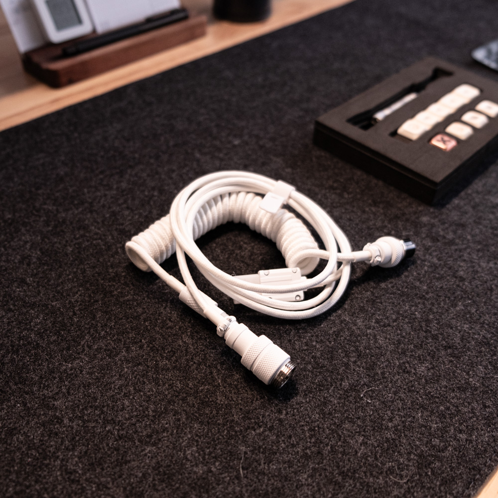 braided coiled cable for the IQUNIX MG65 PRO